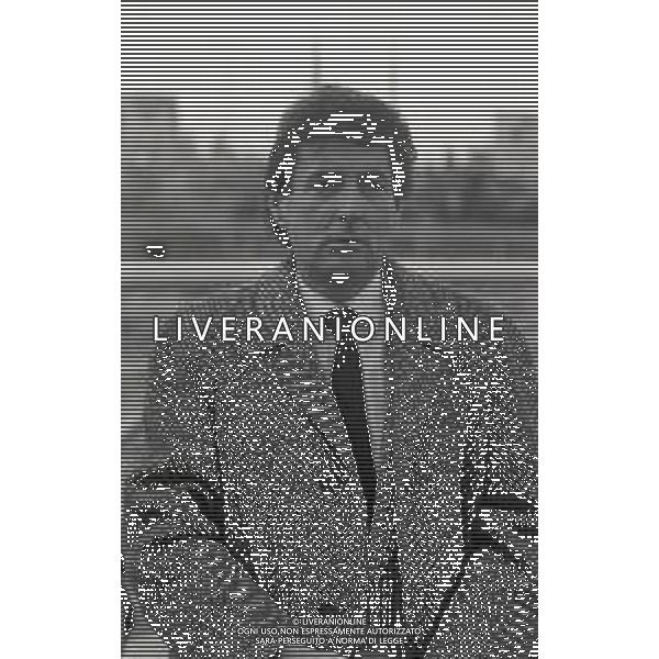 27-01-1985 AREZZO CAMPIONATO DI CALCIO SERIE B AREZZO -PISA 0-1 NELLA FOTO ENZO RICCOMINI ALLENATORE AREZZO CALCIO AG ALDO LIVERANI SAS