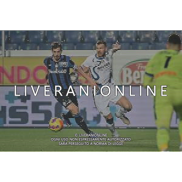 Remo Freuler (Atalanta) ed Edin Dzeko (Inter) Atalanta vs Inter Campionato Serie A TIM - 22a giornata Bergamo 16-01-2022 Gewiss Stadium - Stadio Atleti Azzurri d\'Italia foto Roberto Garavaglia/ag. Aldo Liverani sas/AGENZIA ALDO LIVERANI SAS