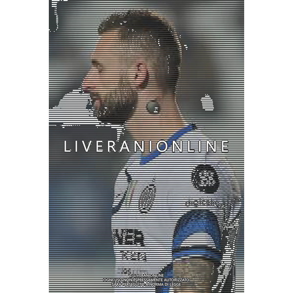 Marcelo Brozovic (Inter) con una bomba tatuata sul collo - tatuaggio Atalanta vs Inter Campionato Serie A TIM - 22a giornata Bergamo 16-01-2022 Gewiss Stadium - Stadio Atleti Azzurri d\'Italia foto Roberto Garavaglia/ag. Aldo Liverani sas/ AGENZIA ALDO LIVERANI SAS