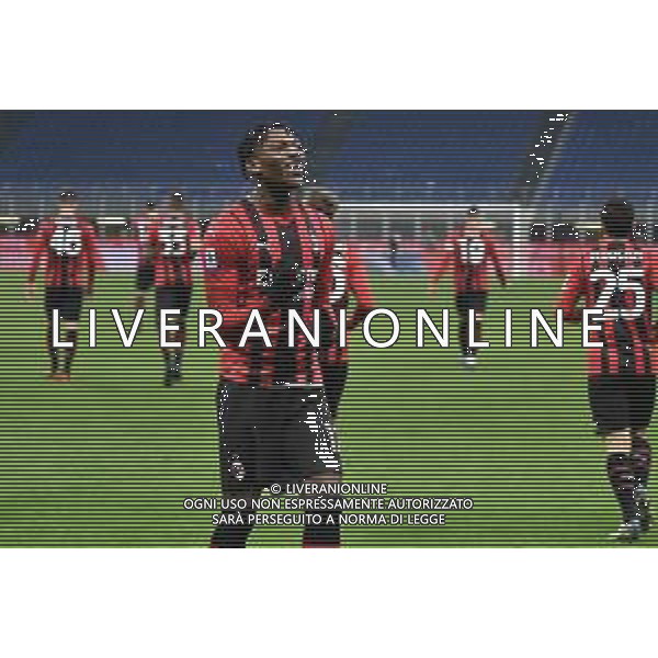 Rafael Leao (Milan) esulta dopo il gol dell\'1 a 0 Milan vs Spezia Campionato Serie A TIM - 22a giornata Milano 17-01-2022 Stadio Giuseppe Meazza - San Siro foto Roberto Garavaglia/ag. Aldo Liverani sas/AGENZIA ALDO LIVERANI SAS