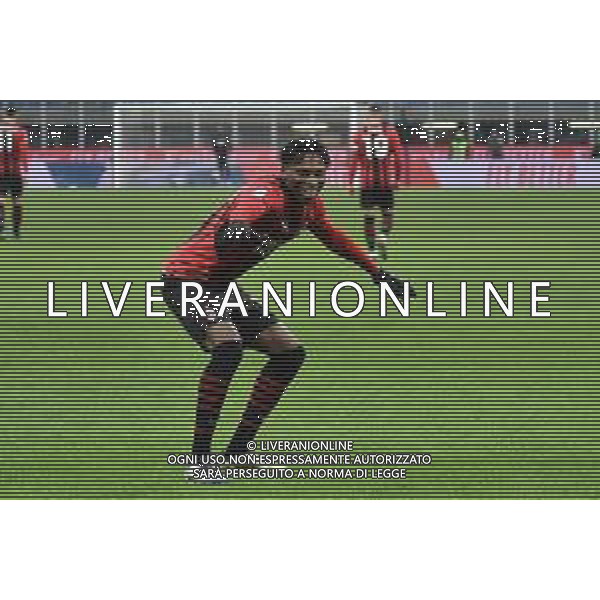 Rafael Leao (Milan) esulta dopo il gol dell\'1 a 0 Milan vs Spezia Campionato Serie A TIM - 22a giornata Milano 17-01-2022 Stadio Giuseppe Meazza - San Siro foto Roberto Garavaglia/ag. Aldo Liverani sas/AGENZIA ALDO LIVERANI SAS