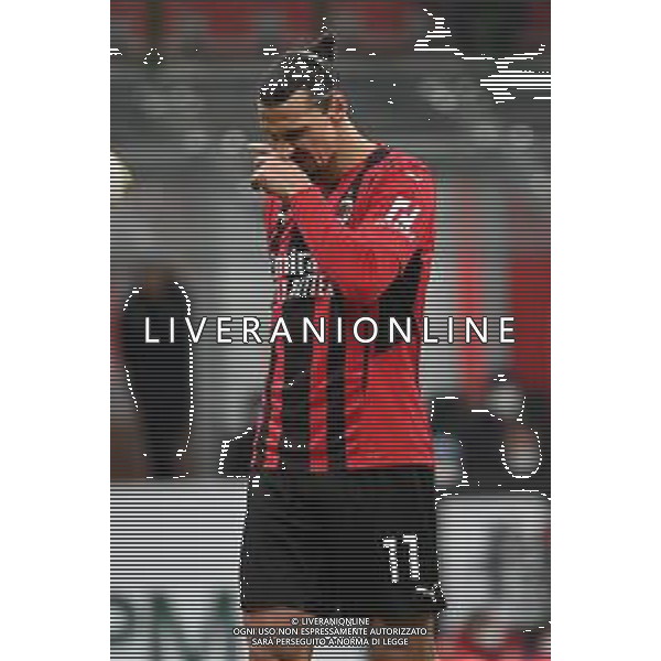 Zlatan Ibrahimovic (Milan) delusione Milan vs Spezia Campionato Serie A TIM - 22a giornata Milano 17-01-2022 Stadio Giuseppe Meazza - San Siro foto Roberto Garavaglia/ag. Aldo Liverani sas/AGENZIA ALDO LIVERANI SAS