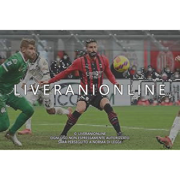 Olivier Giroud (Milan) Milan vs Spezia Campionato Serie A TIM - 22a giornata Milano 17-01-2022 Stadio Giuseppe Meazza - San Siro foto Roberto Garavaglia/ag. Aldo Liverani sas
