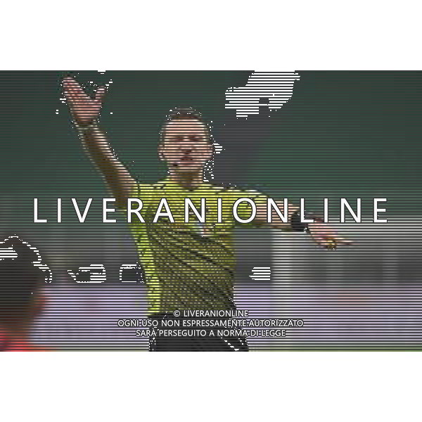 l\'arbitro Marco Serra di Torino Milan vs Spezia Campionato Serie A TIM - 22a giornata Milano 17-01-2022 Stadio Giuseppe Meazza - San Siro foto Roberto Garavaglia/ag. Aldo Liverani sas
