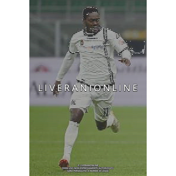 Emmanuel Gyasi (Spezia) Milan vs Spezia Campionato Serie A TIM - 22a giornata Milano 17-01-2022 Stadio Giuseppe Meazza - San Siro foto Roberto Garavaglia/ag. Aldo Liverani sas