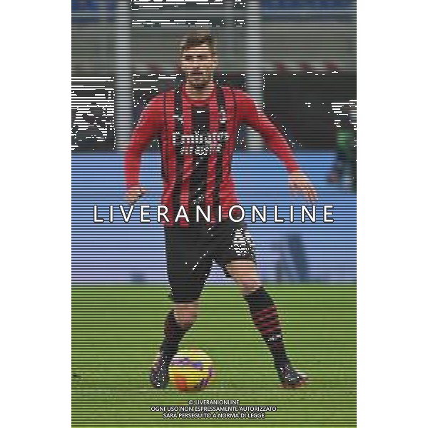 Matteo Gabbia (Milan) Milan vs Spezia Campionato Serie A TIM - 22a giornata Milano 17-01-2022 Stadio Giuseppe Meazza - San Siro foto Roberto Garavaglia/ag. Aldo Liverani sas
