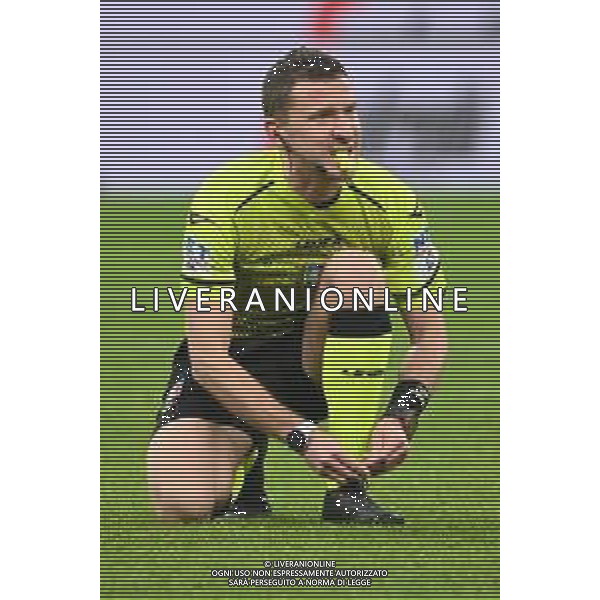 l\'arbitro Marco Serra di Torino Milan vs Spezia Campionato Serie A TIM - 22a giornata Milano 17-01-2022 Stadio Giuseppe Meazza - San Siro foto Roberto Garavaglia/ag. Aldo Liverani sas