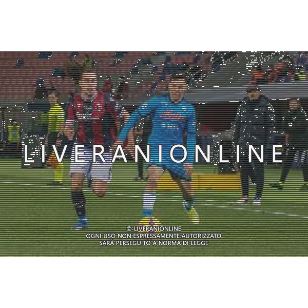 BOLOGNA vs NAPOLI CAMPIONATO CALCIO SERIE A TIM 17.01.2022 NELLA FOTO HIRVING LOZANO E ARTHUR THEATE ©VILLANI / AGENZIA ALDO LIVERANI SAS