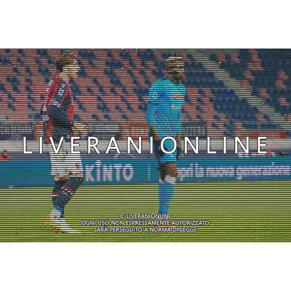 BOLOGNA vs NAPOLI CAMPIONATO CALCIO SERIE A TIM 17.01.2022 NELLA FOTO LUIS BINKS E VICTOR OSIMHEN ©VILLANI / AGENZIA ALDO LIVERANI SAS