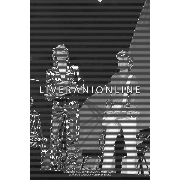 RETROSPETTIVA FESTIVALBAR 1983 NELLA FOTO IL GRUPPO MUSICALE LAID BACK duo danese di musica elettronica composto da John Guldberg e Tim Stahl ©Archivio Giovanni Liverani / AG. ALDO LIVERANI SAS