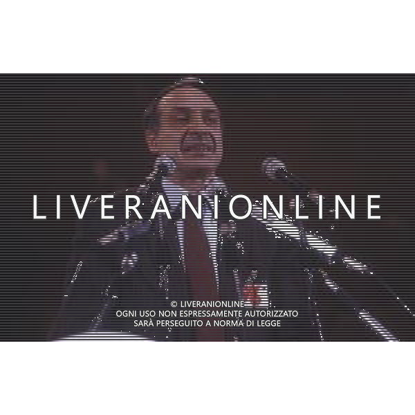 RETROSPETTIVA GIAMPIERO BORGHINI POLITICO NELLA FOTO GIAMPIERO BORGHINI NELL\'ANNO 1989 AG ALDO LIVERANI SAS