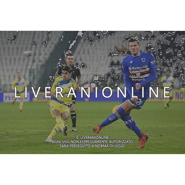 Torino 18.01.2022 Stadio Allianz Stadium ©Alessandro Falzone/Agenzia Aldo Liverani Juventus vs Sampdoria Coppa Italia Frecciarossa 2021/2022 Nella foto : IL GOL ANNULLATO ALVARO MORATA ©FALZONE/AGENZIA ALDO LIVERANI SAS