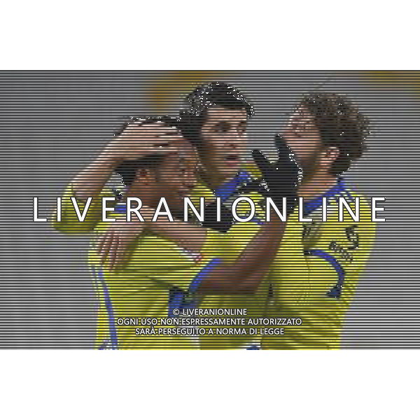 Torino 18.01.2022 Stadio Allianz Stadium ©Alessandro Falzone/Agenzia Aldo Liverani Juventus vs Sampdoria Coppa Italia Frecciarossa 2021/2022 Nella foto : ESULTANZA JUVE JUAN CUADRADO, ALVARO MORATA E MANUEL LOCATELLI ©FALZONE/AGENZIA ALDO LIVERANI SAS