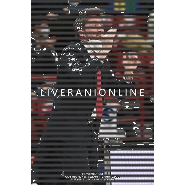¬© TVRG Gianmarco Pozzecco vice allenatore Olimpia Milano AX Armani Exchange Milano vs Alba Berlino Turkish Airlines EuroLeague - 18a giornata regular season Assago (MI) 18-01-2022 Mediolanum Forum foto Roberto Garavaglia/ag. Aldo Liverani sas /AGENZIA ALDO LIVERANI SAS