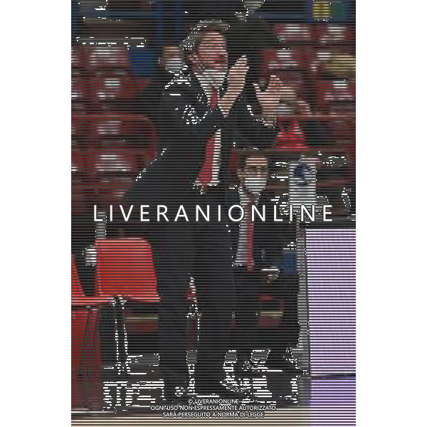 ¬© TVRG Gianmarco Pozzecco vice allenatore Olimpia Milano AX Armani Exchange Milano vs Alba Berlino Turkish Airlines EuroLeague - 18a giornata regular season Assago (MI) 18-01-2022 Mediolanum Forum foto Roberto Garavaglia/ag. Aldo Liverani sas /AGENZIA ALDO LIVERANI SAS