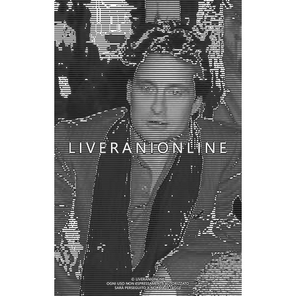 17-02-1986 MILANO TERRAZZA MARTINI CONFERENZA STAMPA MICHAEL DOUGLAS NELLA FOTO MICHAEL DOUGLAS AG ALDO LIVERANI SAS