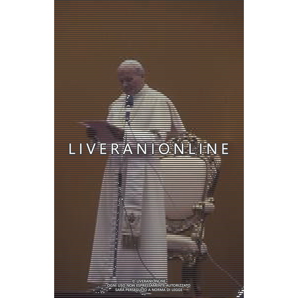 RETROSPETTIVA -Papa Giovanni Paolo II è stato il 264º papa della Chiesa cattolica e vescovo di Roma, 6º sovrano dello Stato della Città del Vaticano. NELLA FOTO PAPA GIOVANNI PAOLO II KAROL WOYTILA A MILANO NELL\'ANNO 1983 AG ALDO LIVERANI SAS