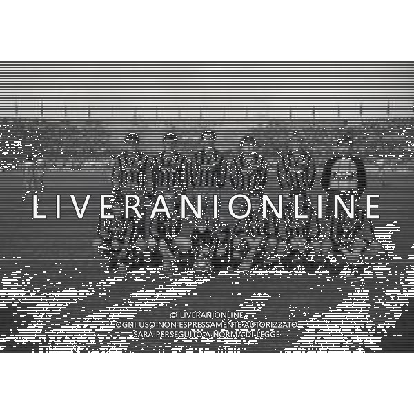 09-12-1984 PISA CAMPIONATO DI CALCIO SERIE B PISA-TRIESTINA 1-1 NELLA FOTO FORMAZIONE PISA CALCIO 1984-1985 AG ALDO LIVERANI SAS