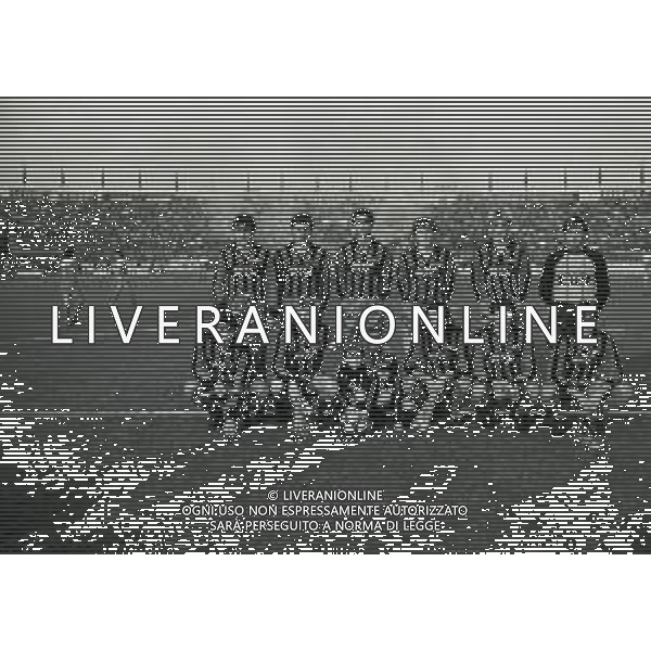 09-12-1984 PISA CAMPIONATO DI CALCIO SERIE B PISA-TRIESTINA 1-1 NELLA FOTO FORMAZIONE PISA CALCIO 1984-1985 AG ALDO LIVERANI SAS