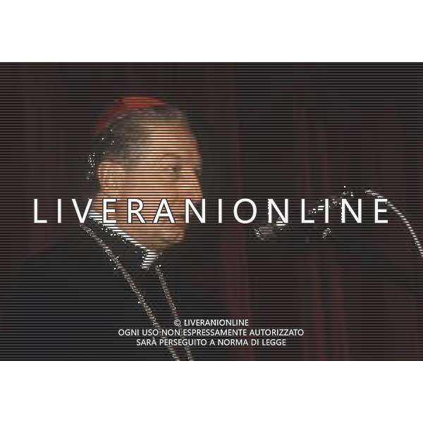 RETROSPETTIVA CARDINALE CARLO MARIA MARTINI NELLA FOTO IL CARDINALE CARLO MARIA MARTINI A MILANO NELL\'ANNO 1990 AG ALDO LIVERANI SAS