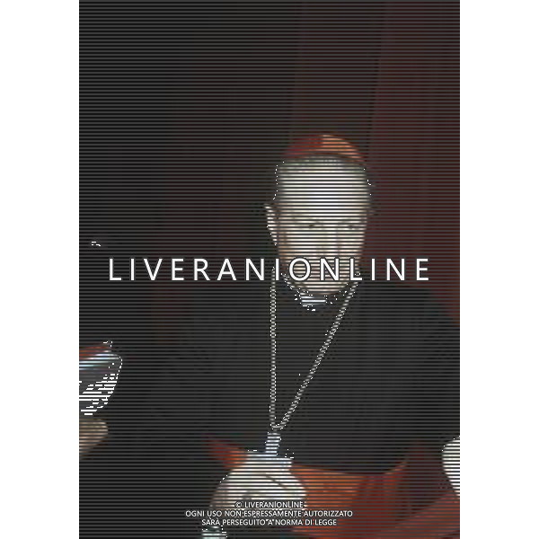 RETROSPETTIVA CARDINALE CARLO MARIA MARTINI NELLA FOTO IL CARDINALE CARLO MARIA MARTINI A MILANO NELL\'ANNO 1990 AG ALDO LIVERANI SAS