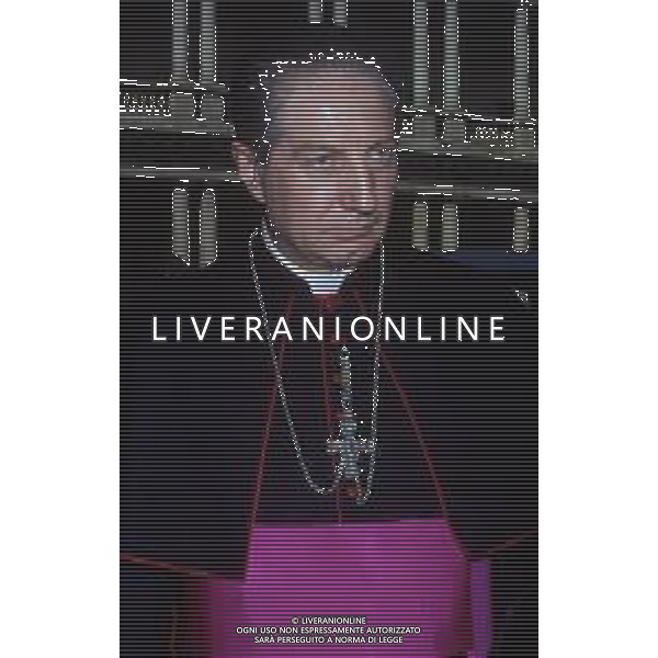 RETROSPETTIVA CARDINALE CARLO MARIA MARTINI NELLA FOTO IL CARDINALE CARLO MARIA MARTINI A MILANO NELL\'ANNO 1982 AG ALDO LIVERANI SAS 