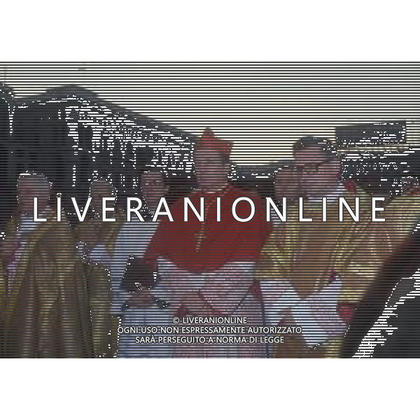 RETROSPETTIVA CARDINALE CARLO MARIA MARTINI NELLA FOTO IL CARDINALE CARLO MARIA MARTINI A MILANO NELL\'ANNO 1983 CON PAPA WOJTYLA GIOVANNI PAOLO II AG ALDO LIVERANI SAS 
