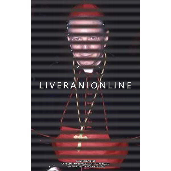 RETROSPETTIVA CARDINALE CARLO MARIA MARTINI NELLA FOTO IL CARDINALE CARLO MARIA MARTINI A MILANO  AG ALDO LIVERANI SAS 