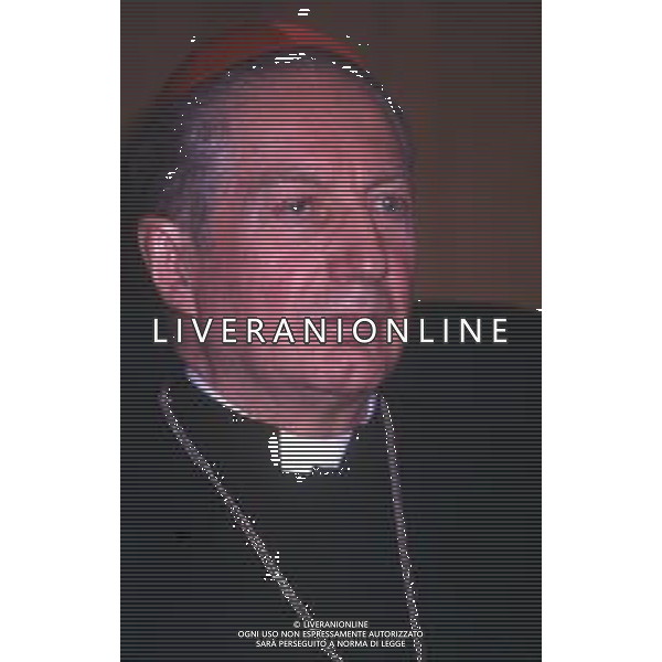 RETROSPETTIVA CARDINALE CARLO MARIA MARTINI NELLA FOTO IL CARDINALE CARLO MARIA MARTINI A MILANO  AG ALDO LIVERANI SAS 