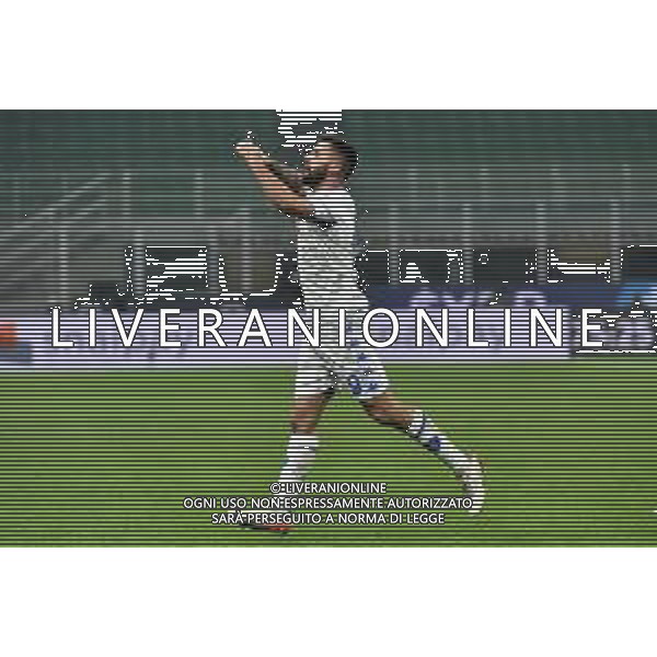 Patrick Cutrone (Empoli) esulta dopo il gol del 2 a 1 Inter vs Empoli Coppa Italia Frecciarossa - ottavi di finale Milano 19-01-2022 Stadio Giuseppe Meazza - San Siro foto Roberto Garavaglia/ag. Aldo Liverani sas /AGENZIA ALDO LIVERANI SAS