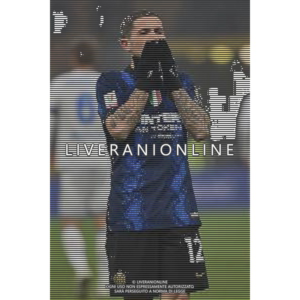 Stefano Sensi (Inter) esulta dopo il gol del 3 a 2 Inter vs Empoli Coppa Italia Frecciarossa - ottavi di finale Milano 19-01-2022 Stadio Giuseppe Meazza - San Siro foto Roberto Garavaglia/ag. Aldo Liverani sas /AGENZIA ALDO LIVERANI SAS