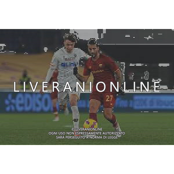 Roma vs Lecce Coppa Italia - Ottavi di finale Stadio Olimpico - Roma 20-01-2022 nella foto Helgason e Sergio Oliveira ©Federico Gaetano/AGENZIA ALDO LIVERANI SAS