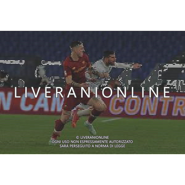 Roma vs Lecce Coppa Italia - Ottavi di finale Stadio Olimpico - Roma 20-01-2022 nella foto Zaniolo e Gargiulo ©Federico Gaetano/AGENZIA ALDO LIVERANI SAS