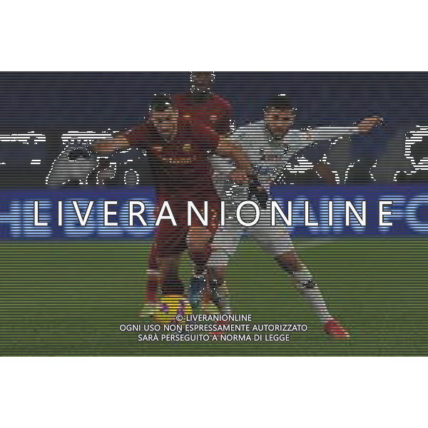 Roma vs Lecce Coppa Italia - Ottavi di finale Stadio Olimpico - Roma 20-01-2022 nella foto Mkhitaryan e Gargiulo ©Federico Gaetano/AGENZIA ALDO LIVERANI SAS