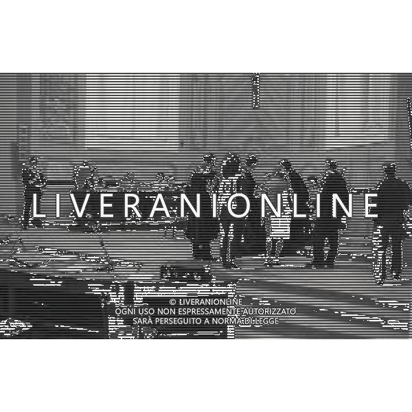 MAGGIO 1987-PARMA PROCESSO PER L\'OMICIDIO DELL\'IMPRENDITORE CARLO MAZZA NELLA FOTO I DUE PRESUNTI IMPUTATI KATHARINA MIROSLAWA E IL MARITO WITOLD KIELBASINSKI IN AULA A PAMA DURANTE IL PROCESSO AG ALDO LIVERANI SAS