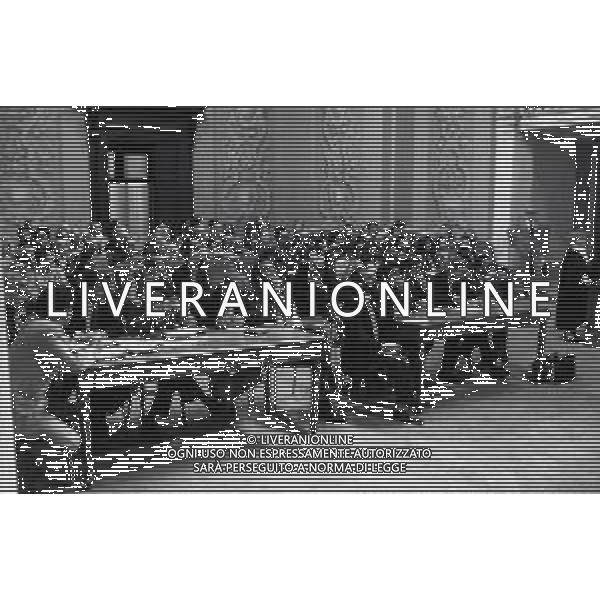MAGGIO 1987-PARMA PROCESSO PER L\'OMICIDIO DELL\'IMPRENDITORE CARLO MAZZA NELLA FOTO I DUE PRESUNTI IMPUTATI KATHARINA MIROSLAWA E IL MARITO WITOLD KIELBASINSKI IN AULA A PAMA DURANTE IL PROCESSO AG ALDO LIVERANI SAS