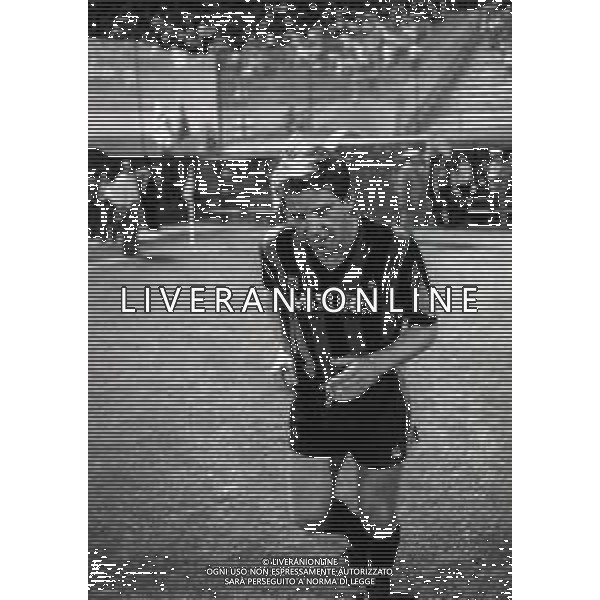 RETROSPETTIVA LUCIANO MARANGON CALCIATORE NELLA FOTO LUCIANO MARANGON CON LA MAGLIA DELL\'INTER NELL\'ANNO 1986-1987 AG ALDO LIVERANI SAS