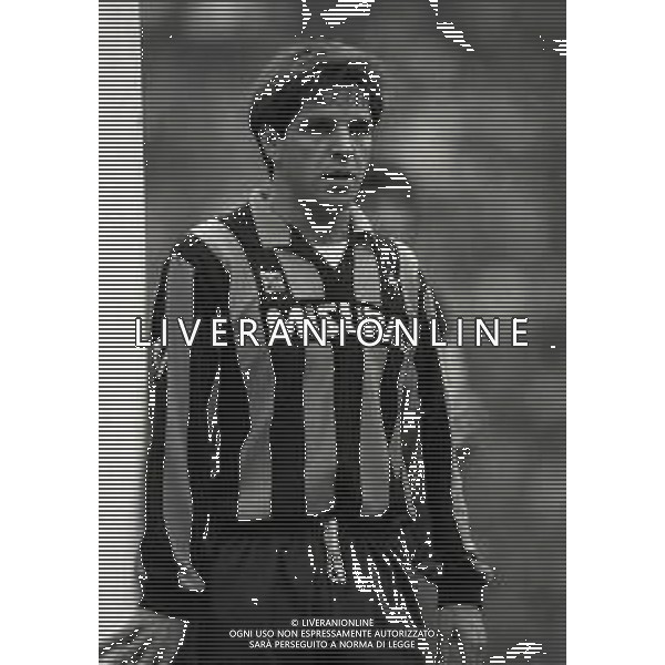 RETROSPETTIVA LUCIANO MARANGON CALCIATORE NELLA FOTO LUCIANO MARANGON CON LA MAGLIA DELL\'INTER NELL\'ANNO 1986-1987 AG ALDO LIVERANI SAS