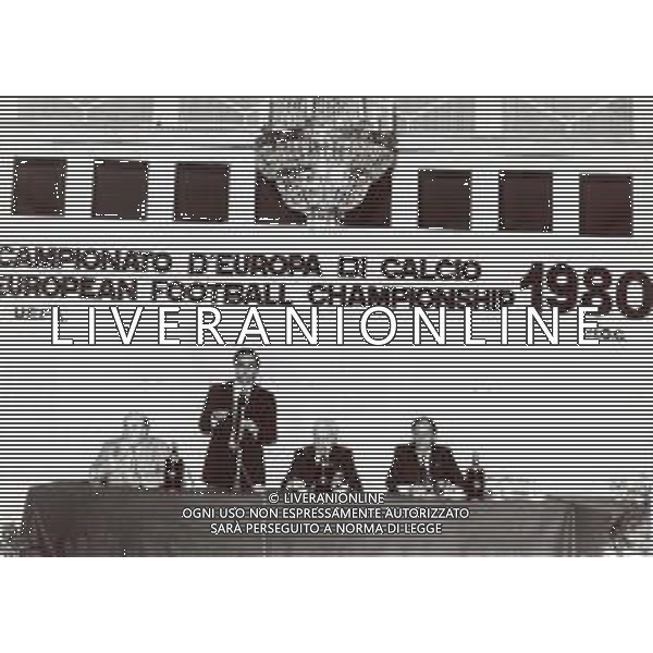 RETROSPETTIVA FRANCO CARRARO DIRIGENTE SPORTIVO E POLITICO NELLA FOTO FRANCO CARRARO NELL\'ANNO 1980 AG ALDO LIVERANI SAS 