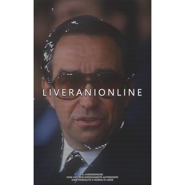 RETROSPETTIVA FRANCO CARRARO DIRIGENTE SPORTIVO E POLITICO NELLA FOTO FRANCO CARRARO NELL\'ANNO 1984 AG ALDO LIVERANI SAS 