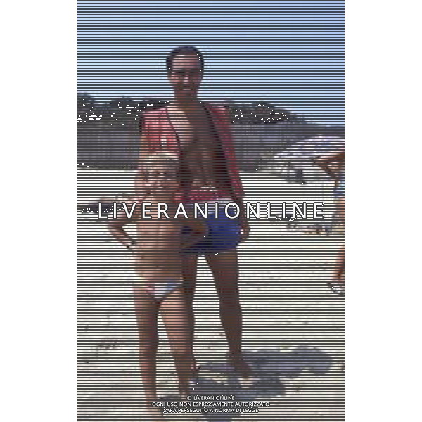 RETROSPETTIVA FRANCO CARRARO DIRIGENTE SPORTIVO E POLITICO NELLA FOTO FRANCO CARRARO NELL\'ANNO 1984 CON IL FIGLIO AG ALDO LIVERANI SAS
