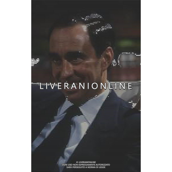 RETROSPETTIVA FRANCO CARRARO DIRIGENTE SPORTIVO E POLITICO NELLA FOTO FRANCO CARRARO NELL\'ANNO 1984 A MILANO NELLA TRASMISSIONE “TEST“ AG ALDO LIVERANI SAS 