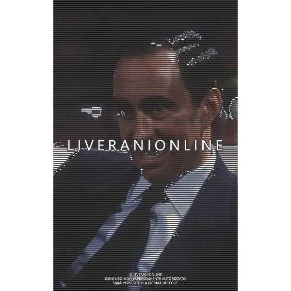 RETROSPETTIVA FRANCO CARRARO DIRIGENTE SPORTIVO E POLITICO NELLA FOTO FRANCO CARRARO NELL\'ANNO 1984 A MILANO NELLA TRASMISSIONE “TEST“ AG ALDO LIVERANI SAS 