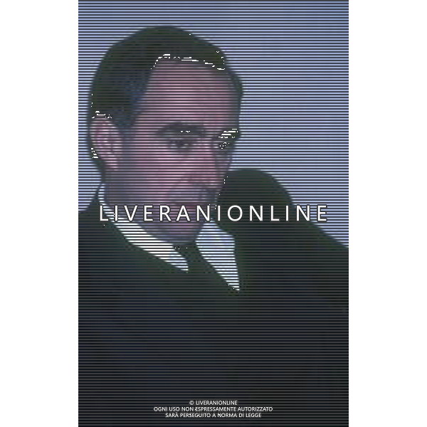 RETROSPETTIVA FRANCO CARRARO DIRIGENTE SPORTIVO E POLITICO NELLA FOTO FRANCO CARRARO NELL\'ANNO 1986 A MILANO  AG ALDO LIVERANI SAS  