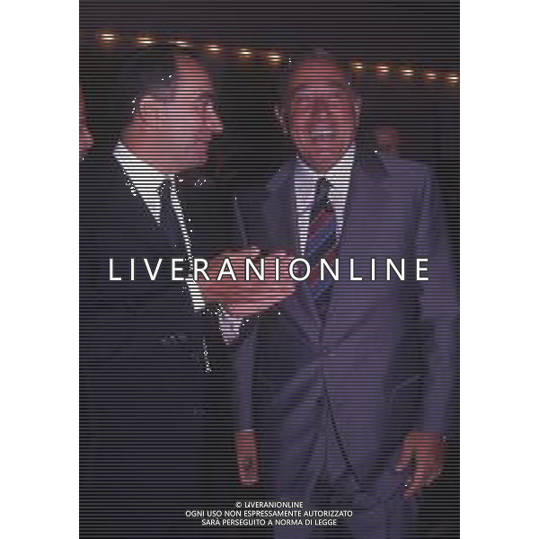 RETROSPETTIVA FRANCO CARRARO DIRIGENTE SPORTIVO E POLITICO NELLA FOTO FRANCO CARRARO CON BIAGIO AGNES AG ALDO LIVERANI SAS 