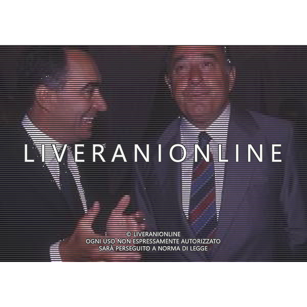 RETROSPETTIVA FRANCO CARRARO DIRIGENTE SPORTIVO E POLITICO NELLA FOTO FRANCO CARRARO CON BIAGIO AGNES AG ALDO LIVERANI SAS 