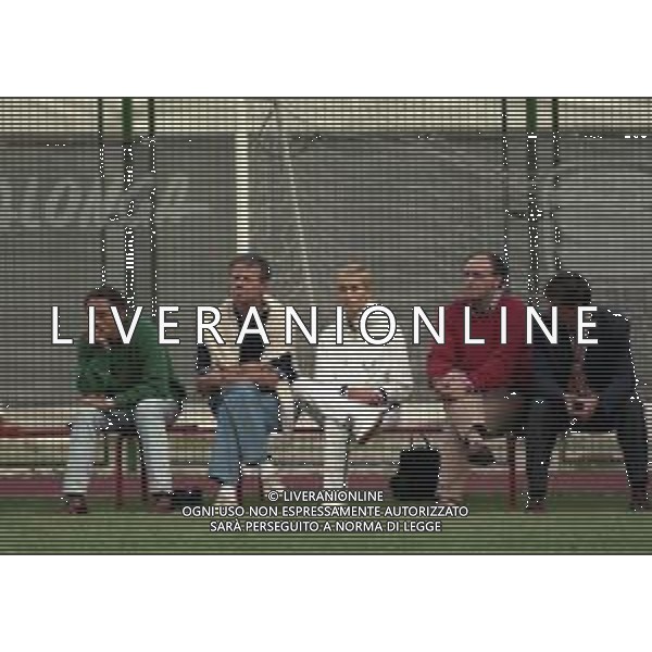 RETROSPETTIVA GIANNI DI MARZIO DIRIGENTE VENEZIA CALCIO 1998 NELLA FOTO GIANNI DI MARZIO CON IL PRESIDENTE DEL VENEZIA CALCIO MAURIZIO ZAMPARINI E GIUSEPPE MAROTTA AG ALDO LIVERANI SAS