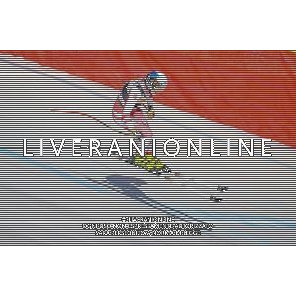 Luca Tedeschi/LMedia - 2022 FIS Ski World Cup - Women\'s Down Hill - alpine ski race January 22 2022 - Olympia slope Cortina d\'Ampezzo, Italy 2022 FIS Ski World Cup - Women\'s Down Hill Photo showing: SIEBENHOFER Ramona (AUT) in action @Luca Tedeschi/LiveMedia /AGENZIA ALDO LIVERANI SAS