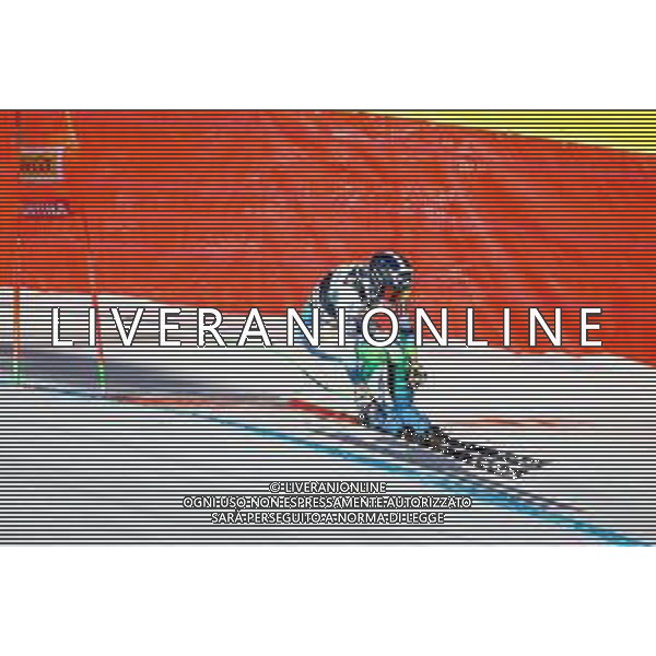 Luca Tedeschi/LMedia - 2022 FIS Ski World Cup - Women\'s Down Hill - alpine ski race January 22 2022 - Olympia slope Cortina d\'Ampezzo, Italy 2022 FIS Ski World Cup - Women\'s Down Hill Photo showing: STUHEC Ilka (SLO) in action @Luca Tedeschi/LiveMedia /AGENZIA ALDO LIVERANI SAS