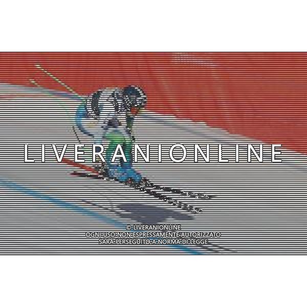 Luca Tedeschi/LMedia - 2022 FIS Ski World Cup - Women\'s Down Hill - alpine ski race January 22 2022 - Olympia slope Cortina d\'Ampezzo, Italy 2022 FIS Ski World Cup - Women\'s Down Hill Photo showing: STUHEC Ilka (SLO) in action @Luca Tedeschi/LiveMedia /AGENZIA ALDO LIVERANI SAS